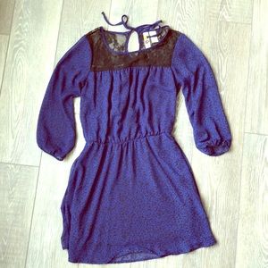 Dress with lace detail